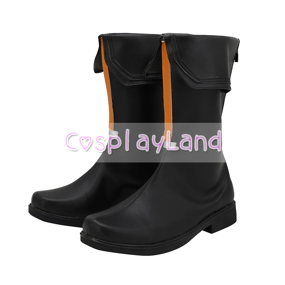 Sapatos masculinos arcavaleiros transportadores, calçados de couro preto, acessórios personalizados para cosplay, halloween e festas