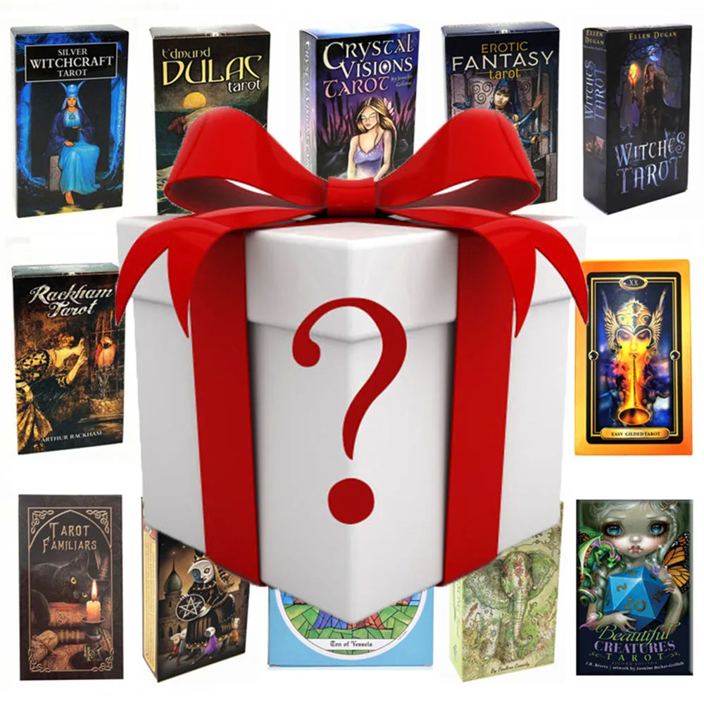 

Different Mystery Gift Tarot Cards Surprise Gift Box/Mystery Blind Box/Board Game Random Divination Prediction Oracle Card Party