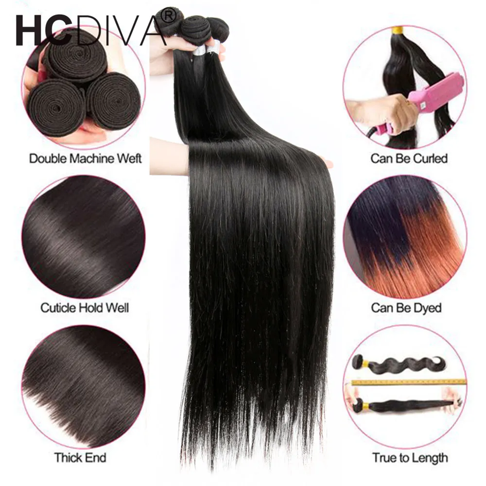 บราซิลตรงผม10ชุด10-34นิ้วกระดูกตรงผมรวมกลุ่ม Double Weft Remy Human Hair extension