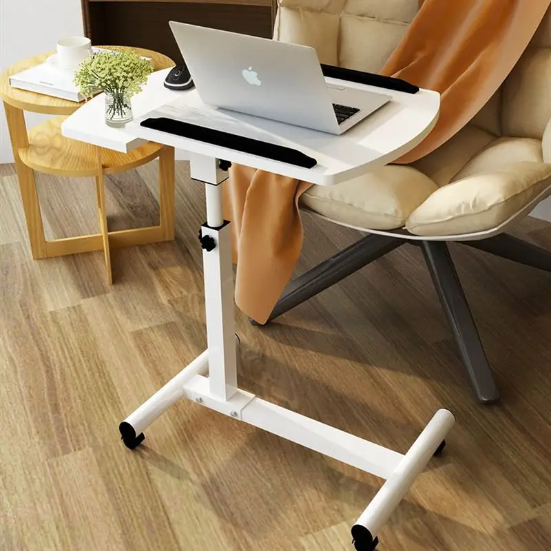 

Adjustable Laptop Table with Wheel Rotate Standing Notebook Computer Table Lifting Desk for Sofa Bedside