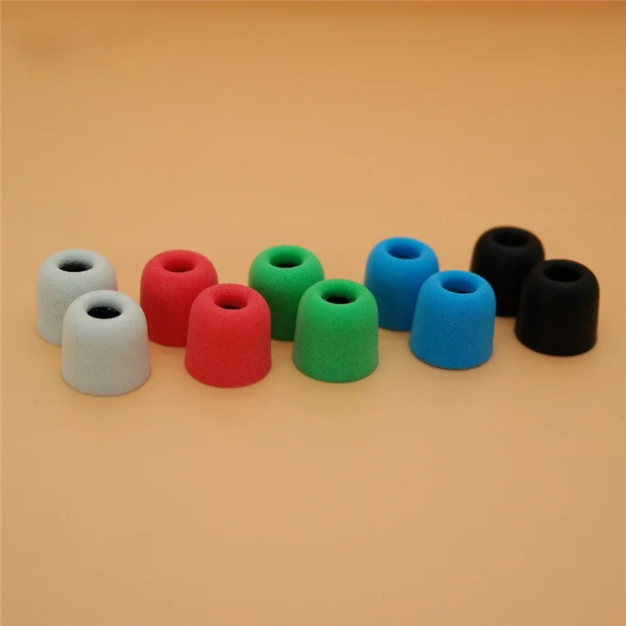1 Pair Eartips Earplug Memory Foam Ear Pads Sponge Ear Cups In-Ear Earphone Earbuds Headset Bud Tips 3.0/4.0/4.5/4.9mm S/M