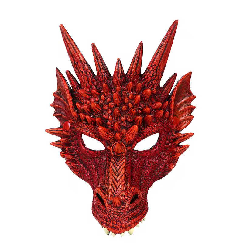 Adult Halloween Decoration Carnival Party Animal Costume Dragon Cosplay Masquerade Face Mask and Wings - Image 11