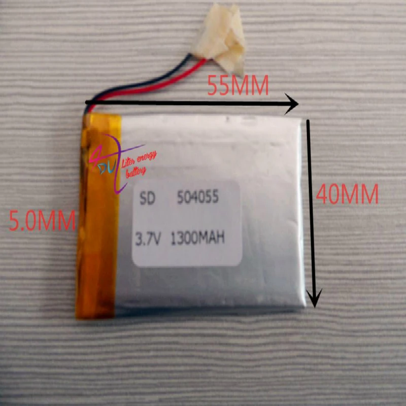 

best battery brand 3.7V polymer lithium 504055 1300mAH ebook 054055 A digital products