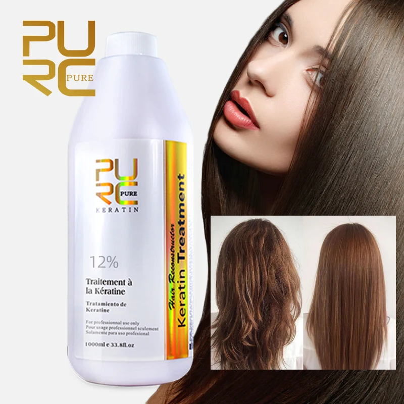 PURC Brazilian Keratin Hair Treatment Smoothing Straightening Repair Damaged Hair Keratin Professional Hair Care Products