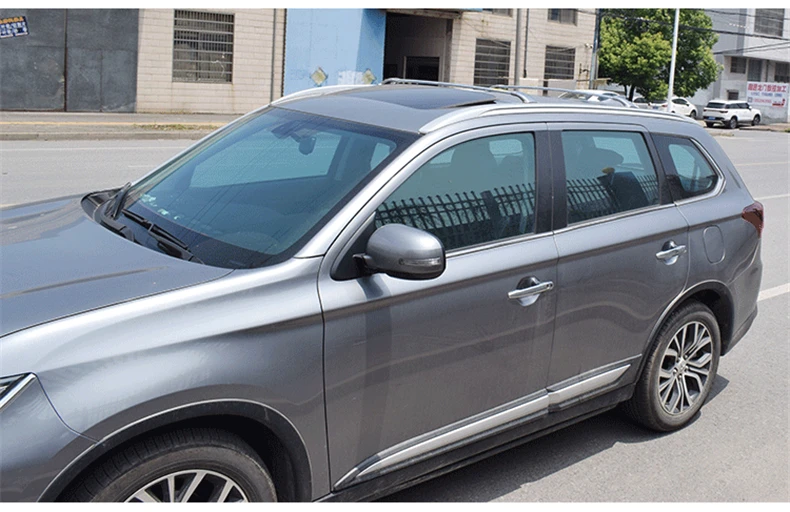 Stainless steel Roof Rack For Mitsubishi Outlander 2013-2020 Rails Bar Luggage Carrier Bars top Cross bar Rack Rail Boxes