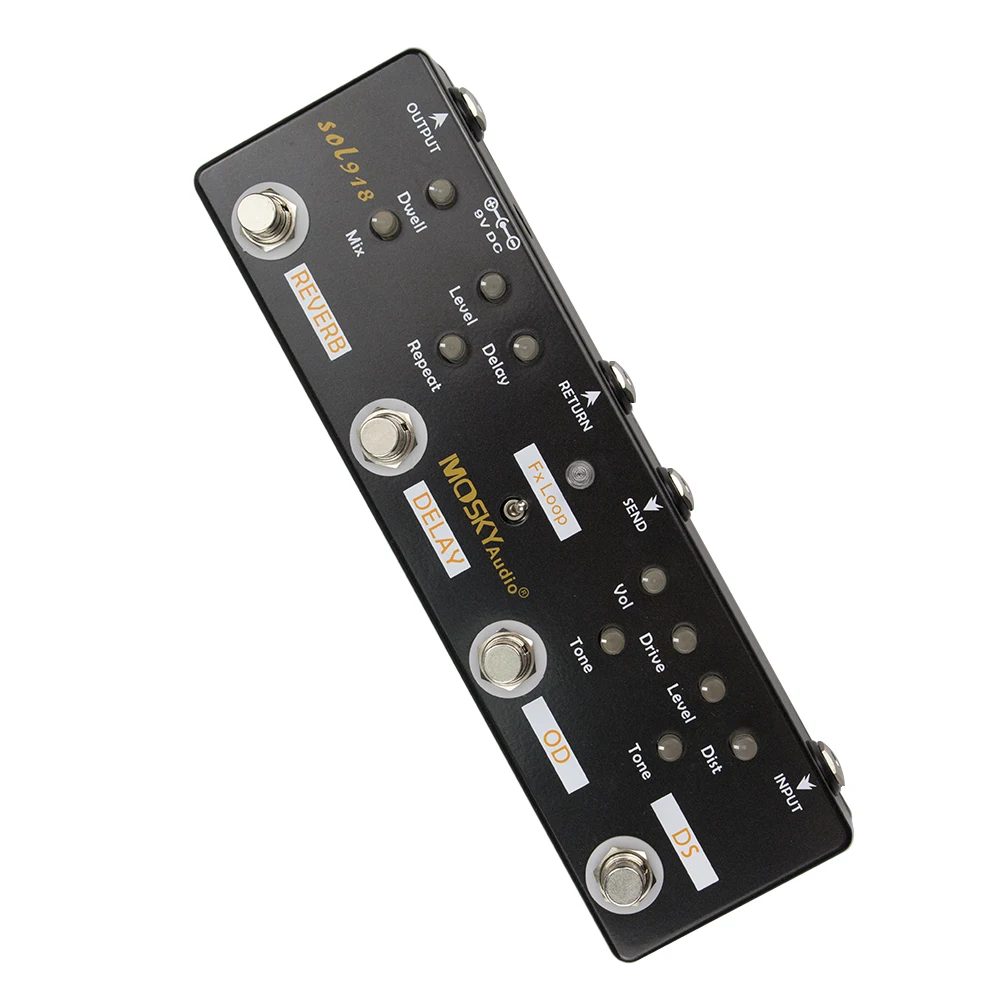 MOSKY Sol918 5-in-1 Guitar Multi-Effect Pedal