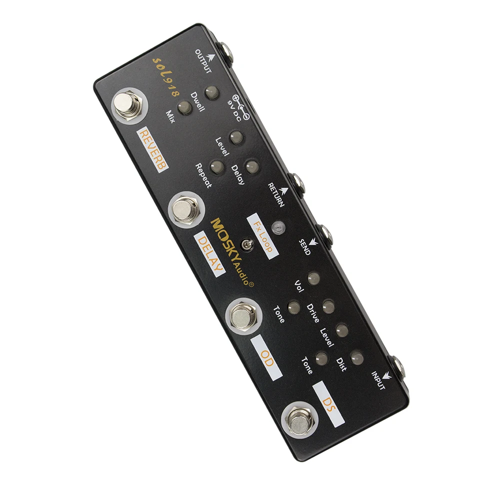 MOSKY Sol918 5-in-1 Guitar Multi-Effect Pedal