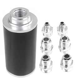 58MM Universal For Car Modified Fuel Filter Gasoline Filter Black Magnetized Gasoline Filter Element Filter RS-FP002