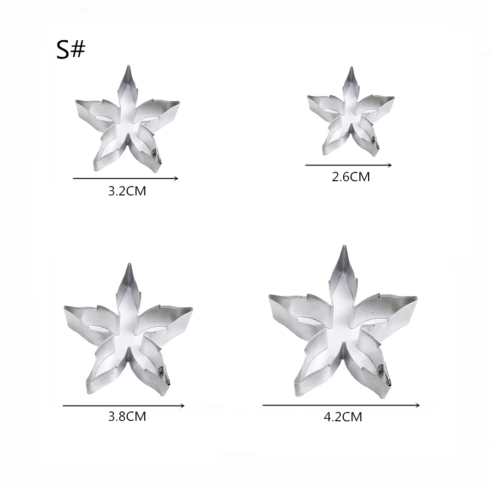 Calyx fondant sugar flower cutters baking cake decorations Polymer Clay Cold Porcelain gumpaste tools