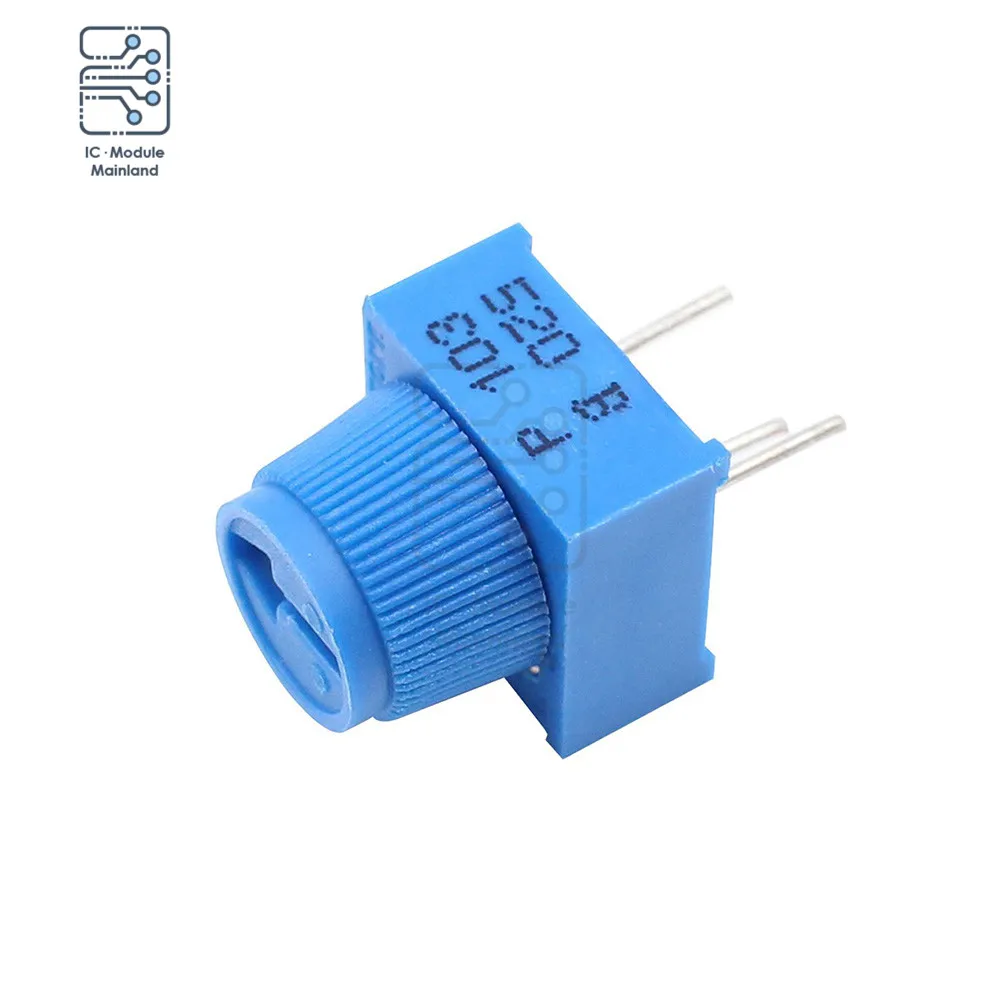 3386P-1-103 Trimmer Potentiometer 10K Ohm with Knob 3Pin High Precision Vertical Adjustable Trimpot Resistor