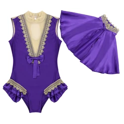 Women's Trapeze Artist Costume Ringmaster Circus Halloween Cosplay Carnival Party Bodysuit Stage Performance Fancy Leotard Dress