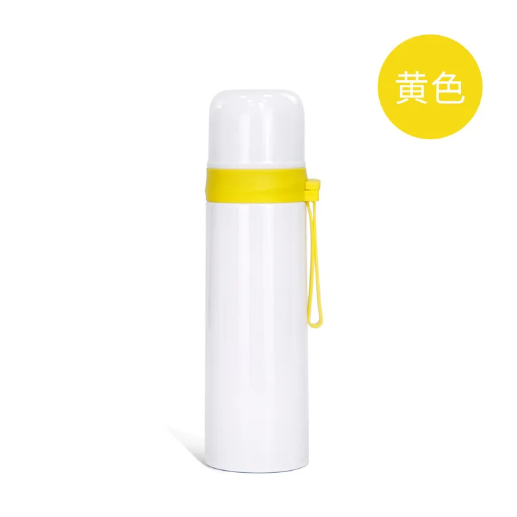 500ml Stainless Steel Vacuum Flask Water Bottle Bullet Shape Sublimation Blank Thermos Drink Water Bottle for Kids