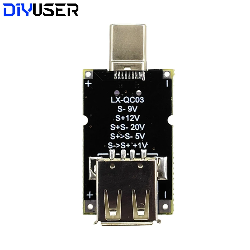 100W 5A USB Type-C PD Decoy Trigger Board 5V 9V 12V 15V 20V Output PD 2.0 3.0 Trigger Adapter Cable Connection Polling Detector