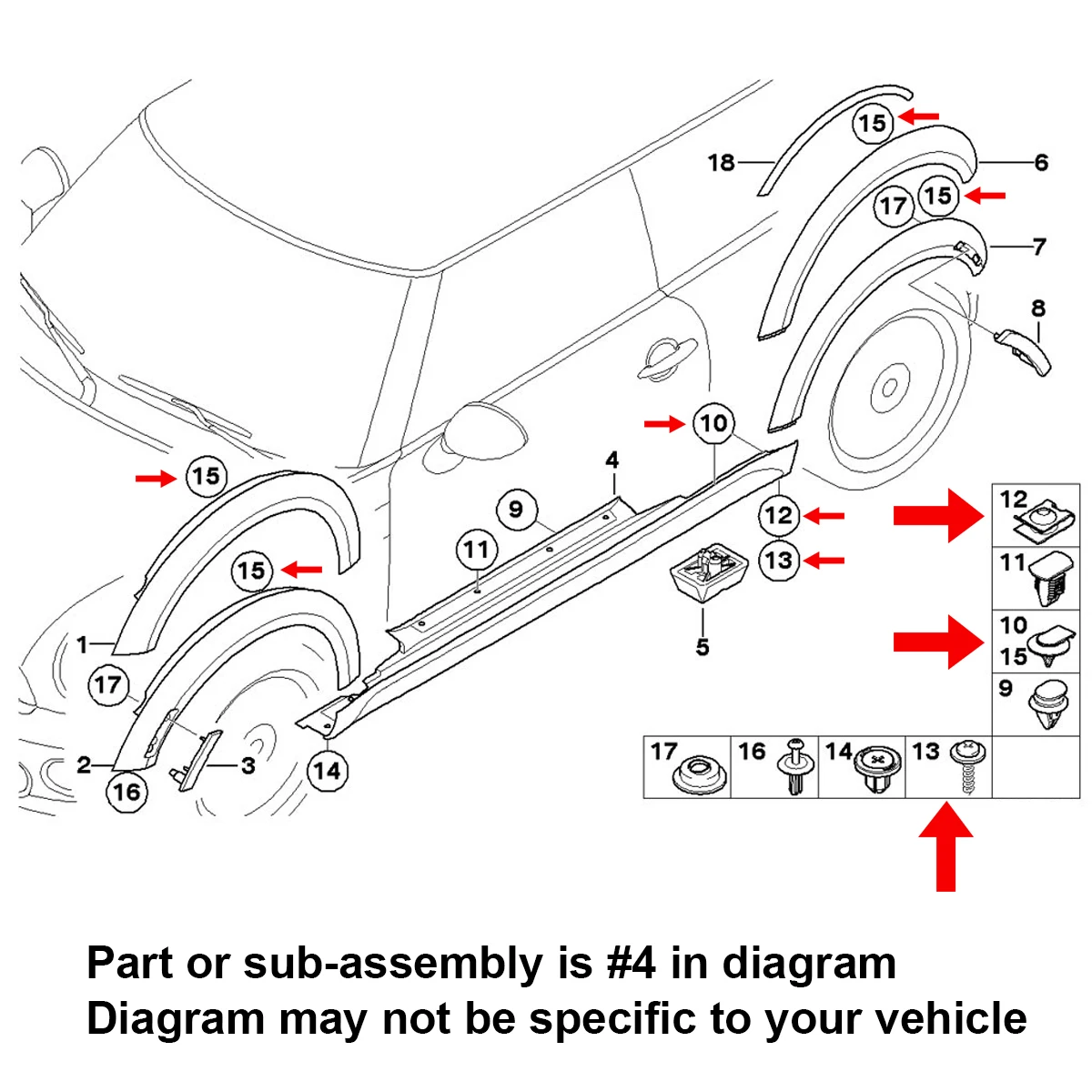 Vite esagonale dado 40x U per BMW Speed Fastener Undertray Clip in lamiera fissaggio rondelle di protezione motore viti paraurti parafango