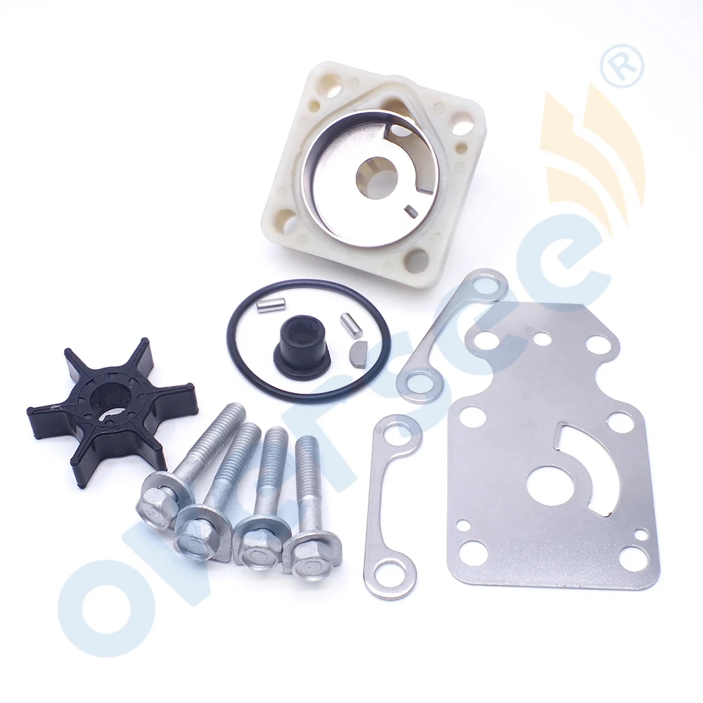 6AH-W0078 Water Pump Impeller Kit For Yamaha Outboard Parts 4T 15HP 25HP F15C F20B F9.9H 6AH-W0078-A2 6AH-W0078-00