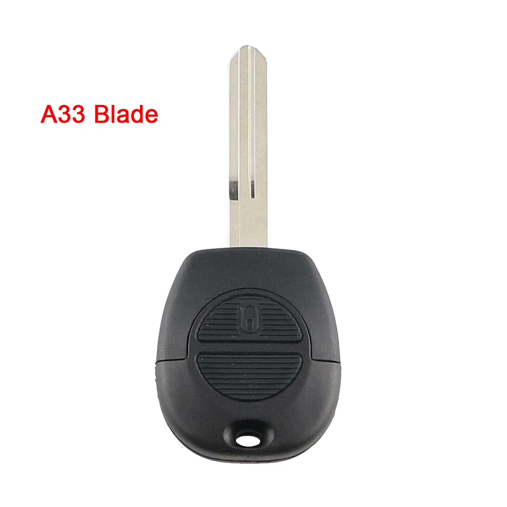 YIQIXIN 2 pulsanti Remote Fob Car Key Shell per Nissan Almera Maxima Micra Primera Serena Terrano Navara X-Trail A32/A33 Blade