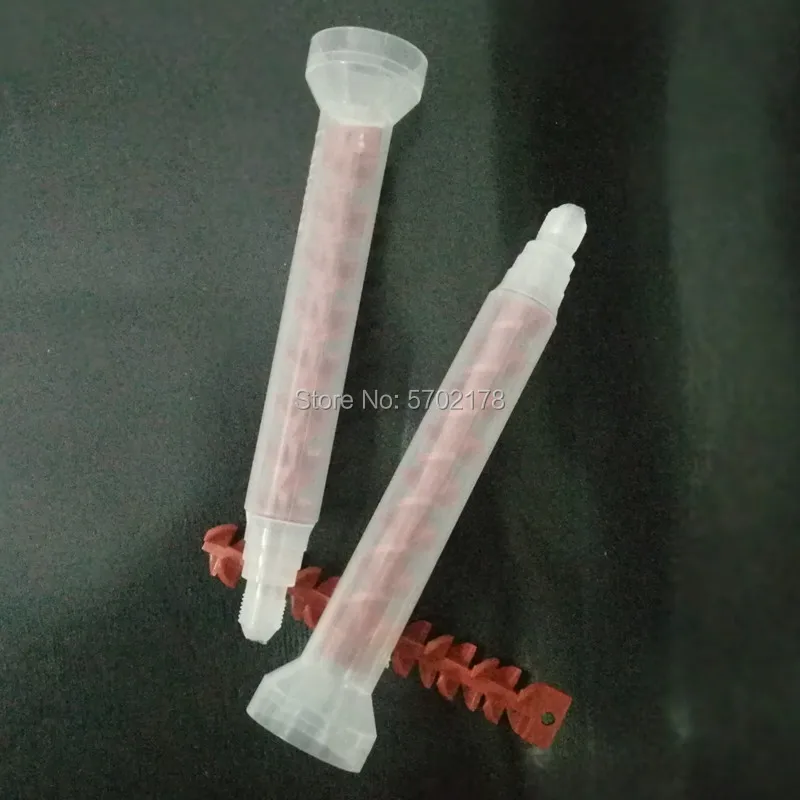 10pc/bag Adhesive Dynamic Mixing Nozzle AB Glue Quick Mixer RM12-16 Round Mixed Tube