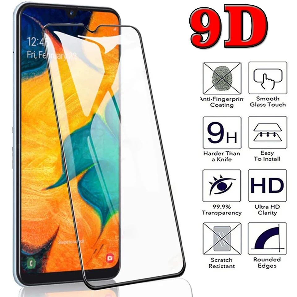 

100Pcs 9D Full Protective Glass For Samsung Galaxy A12 A02S A32 A42 A52 A72 5G F62 M62 A10E A20E A21S Protector Tempered Glass