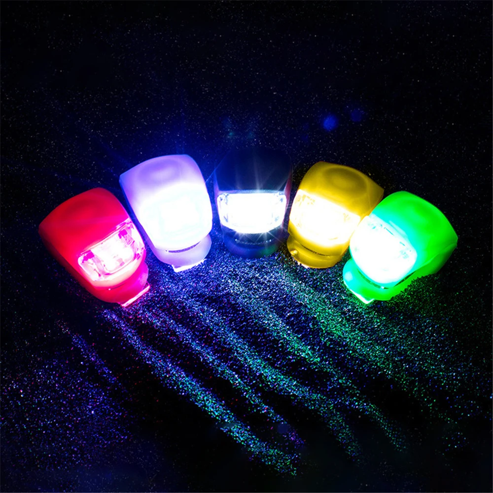 3 Modes Flashing Bicycle Front Light Waterproof Silicone Mountain Bike Riding Head Tail Lamp Night Riding Safety Warning Light