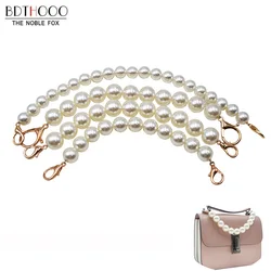 10pcs Pearl Chain Beaded Short Bag Straps Shoulder Belt Purse Handle Diy Accessories