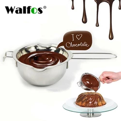 WALFOS 304 Doble Stainless Steel Universal Boiler Insert Chocolate Fondant Caramel Melt Bowl Butter Pot Pan Baking Cheese Heatin