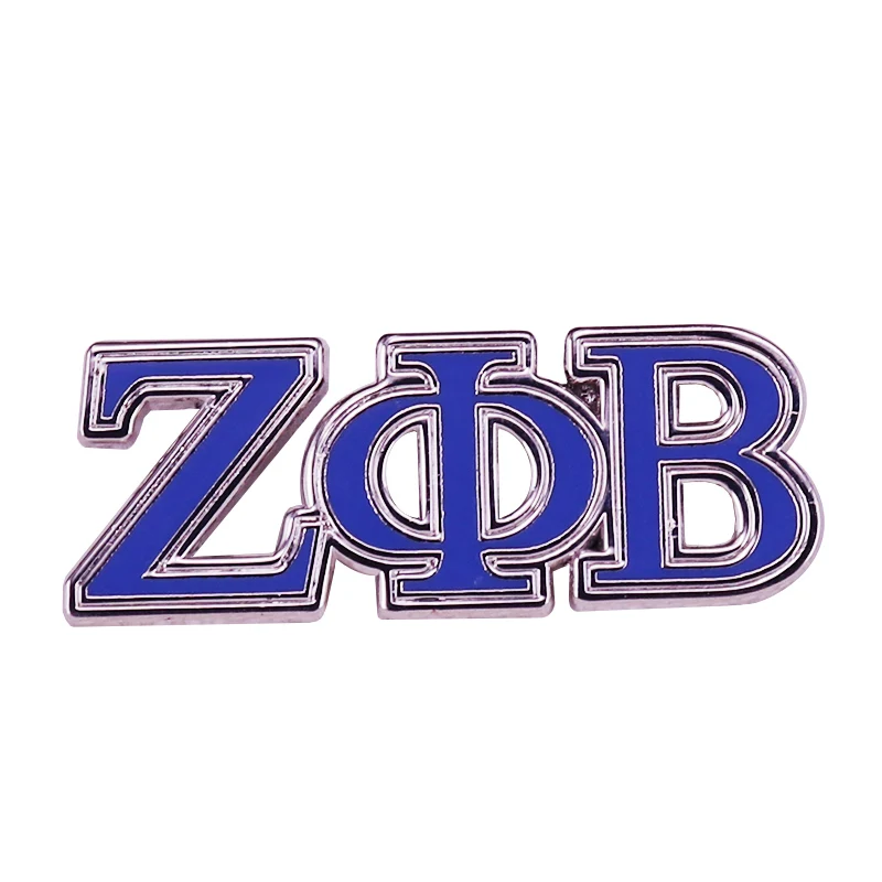 Zeta Phi Beta letra Cloisonné esmalte Pin 1920 Sorority griego joyería regalo para mujeres más finas