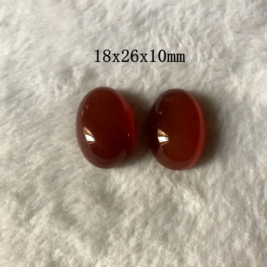 wholesale 5ps/lot Natural Red Carnelian Agate Bead Cabochon 15x22mm 17x22mm 18x26mm Oval Gemstone Cabochon Ring Face