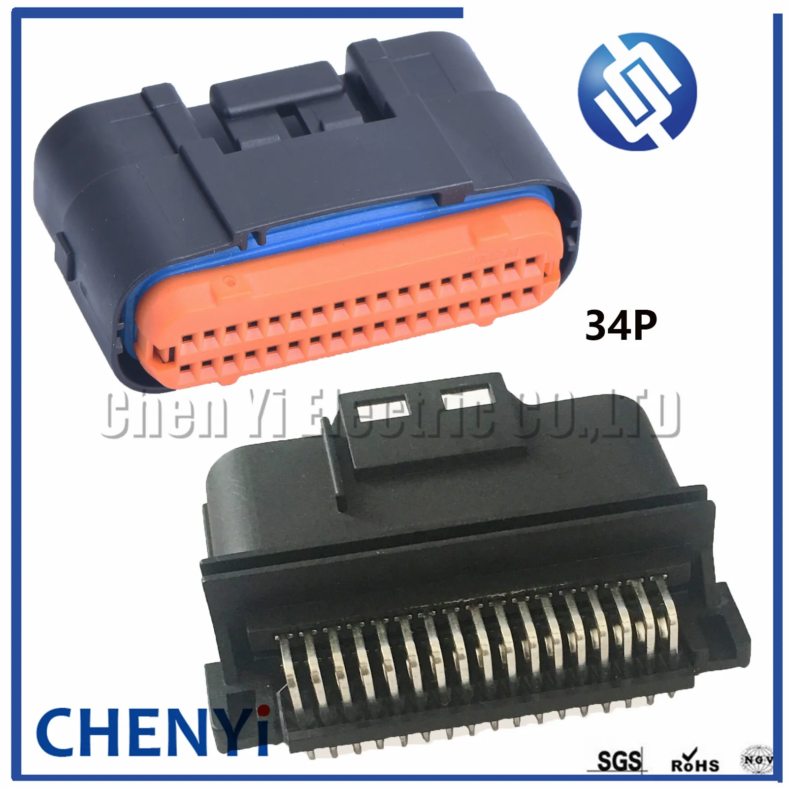 34 pin Waterproof  connectors auto ECU electronic control unit automotive computer control system plug MX23A34XF1 MX23A34SF1