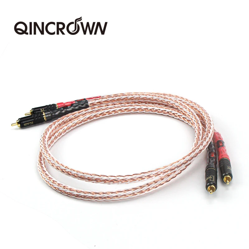 

HI-End Audio Cable Male to Male HIFI 7N OCC Pure Copper RCA Cable CD Amplifier Interconnect Speaker Wire Cable