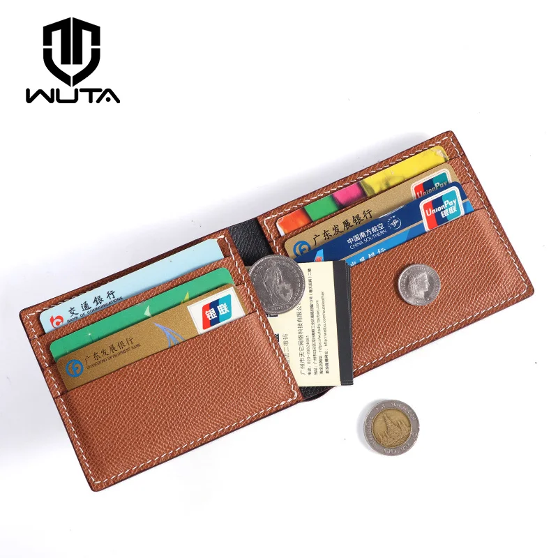 WUTA 718 Business Short Wallet Kraft paper Template Leather Craft DIY Tools Model