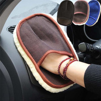 Car Wool cashmere Washing Gloves For civic 2008 toyota corolla 2015 chevrolet cruze honda hrv mercedes polo 9n