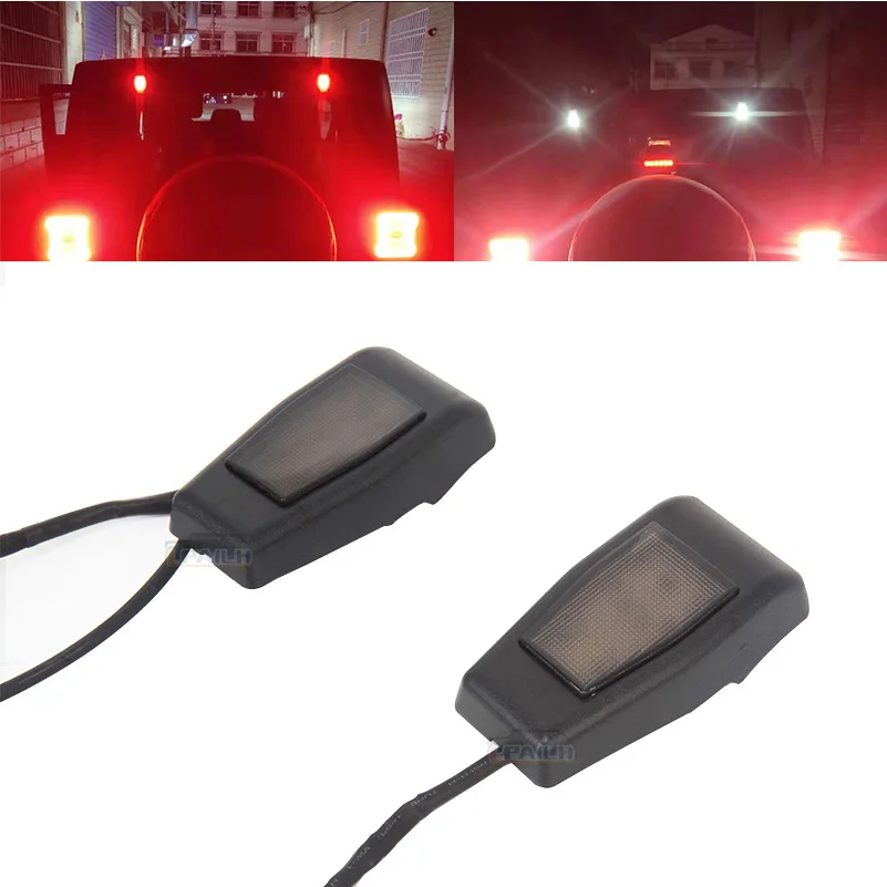 Car LED Tailgate Hinge Cover Brake Tail Light for Jeep Wrangler JK 2007-2017 LED Tail Lights Car Accessories.