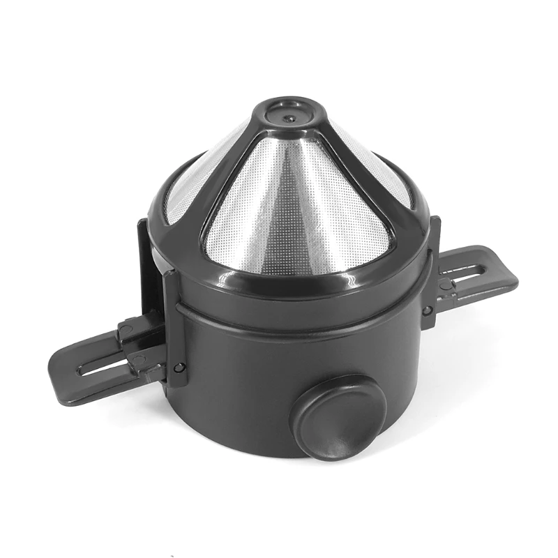Portable Folding Coffee Filter Reusable Drip Coffee Holder Funnel Baskets Practical Tea Infuser and Stand Coffee Dripper