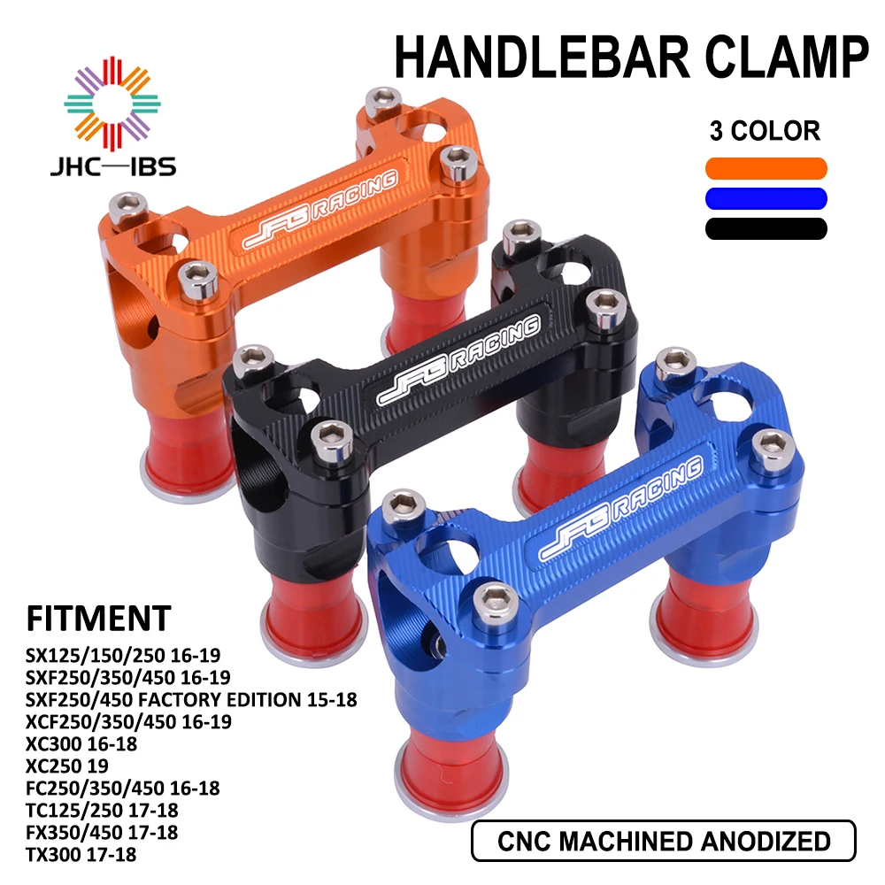 Motorrad CNC Lenker Riser Mount Clamp Für KTM Husqvarna SX SXF XCF XCW XCFW EXC EXCF 125 150 250 350 450 530 FC TC