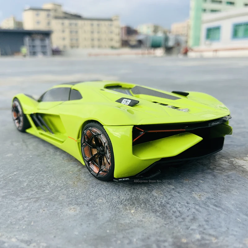 Bburago 1:24 Lamborghini Third Age Concept Terzo Millennio Car gift simulation alloy car collection toy Green