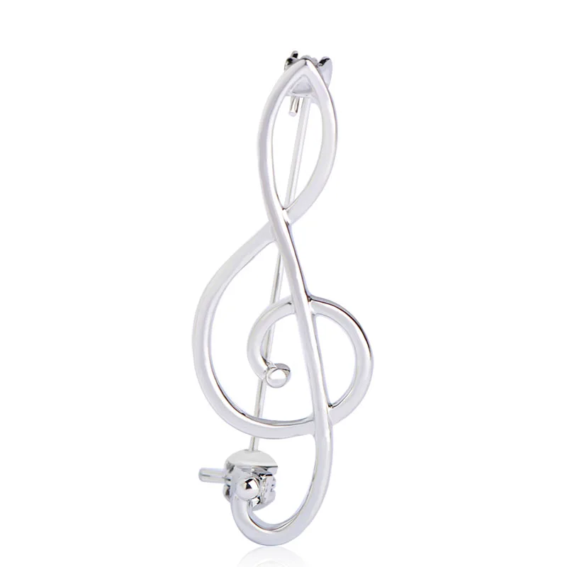 BUCOMEOI Fashion Music Note Corsage Clips Brooch Pins Brooches For Girls Dress Suit Pin Korean Style Clothes Accessories