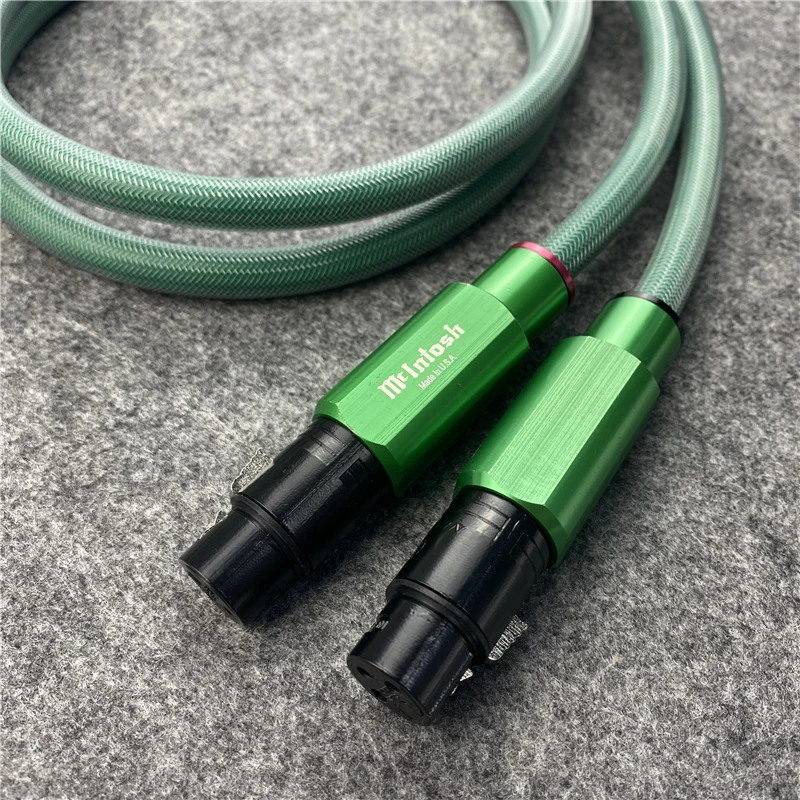 HiFi  Audio Line Mcintosh 4N Copper HiFi XLR Balance Cable with Green Plug