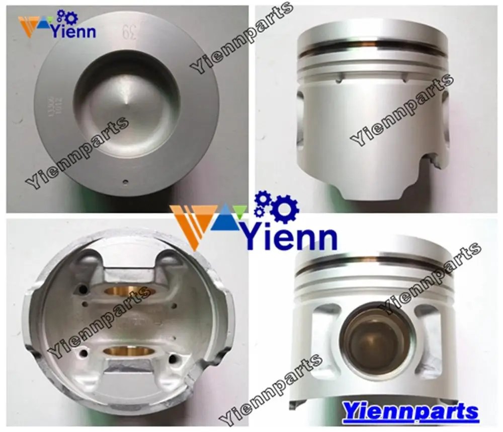 For HINO J08C J08CT Piston Kit With Pin And Clips 13216-2631 13306-1080 13306-1070 KC-FF1J KC-FD1J Trucks Diesel Engine Parts