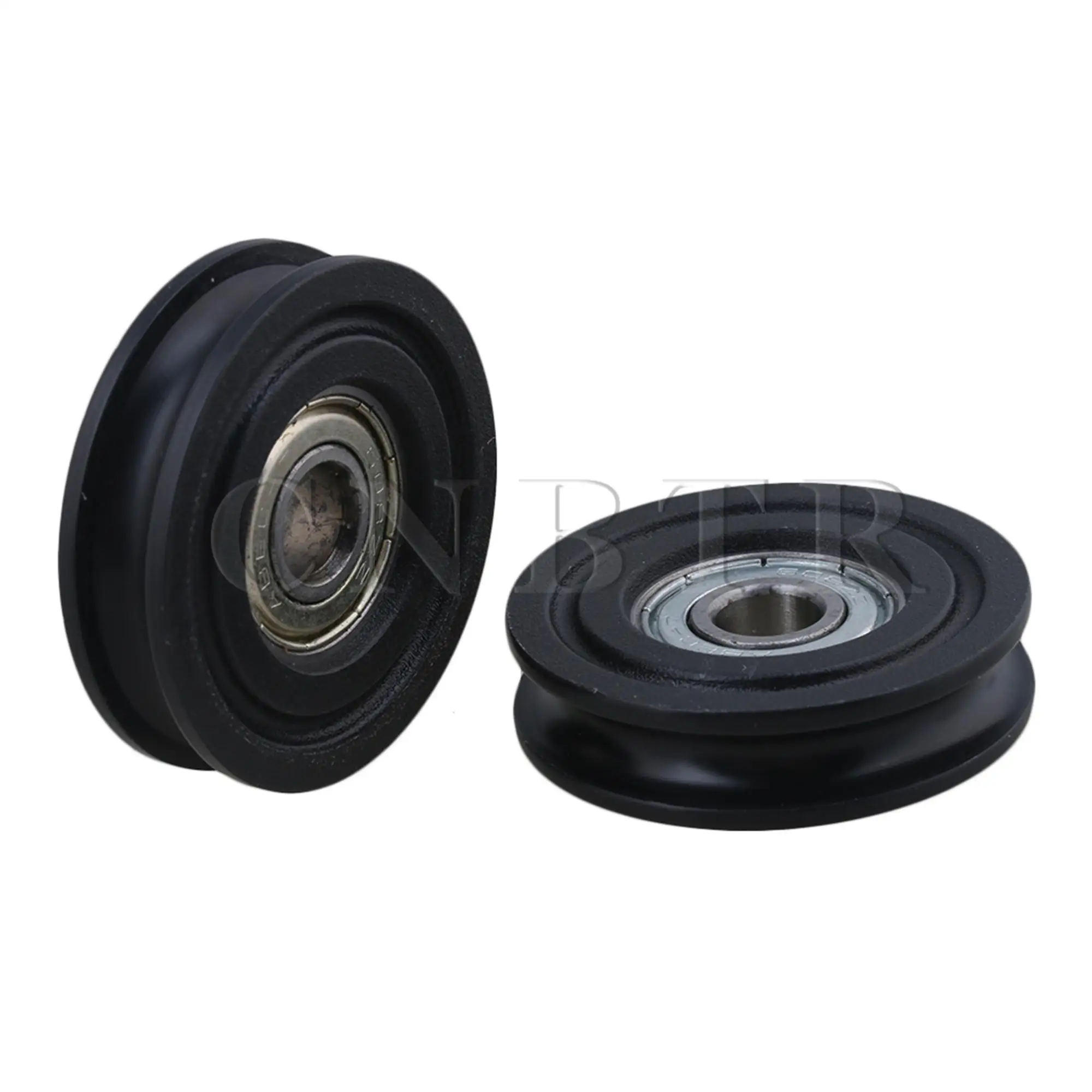 CNBTR 20x 608ZZ U-Type Bearing Pulley Wheel for Furniture Pulley 8x40x10mm