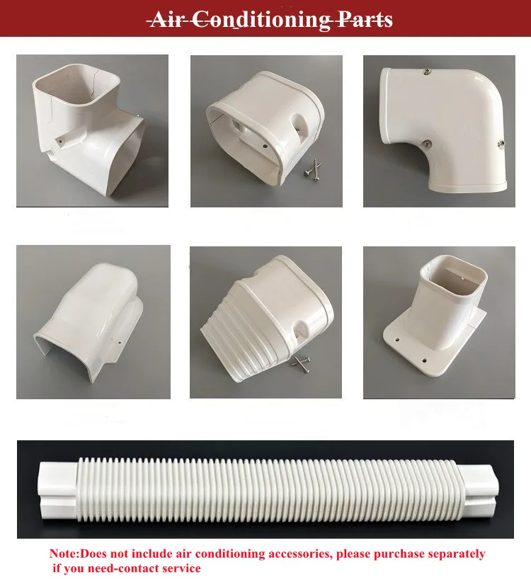 130*80MM Heavy Duty Channel Central Air-Conditioning Special Air-Conditioning Decorative Pipe/Groove Air-Conditioning Cover Pipe