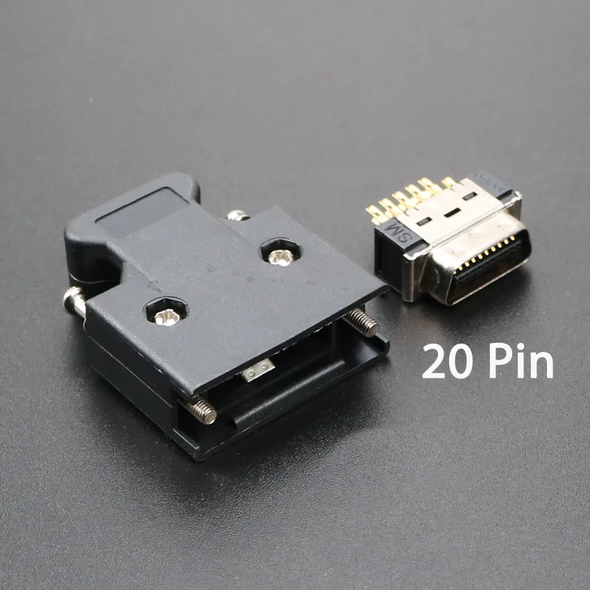 موصل SCSI hcn من نوع فتحة المكونات الذكور لباناسونيك ، ياسكاوا ، ميتسوبيشي ، مضاعفات mmDor ، محرك محرك IO تحكم ، 14 ، 20 ، 26 ، 36 ، 50 دبوس