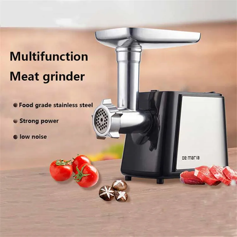 

Small 220V/60Hz Electric Meat Grinder Sausage Machine, Multifunctional Automatic Stainless Steel Mincer