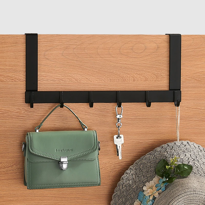 Hooks Over The Door Hook Home Bathroom Organizer Rack Clothes Coat Hat Towel Hanger New Bathroom Kitchen Accessories Holder