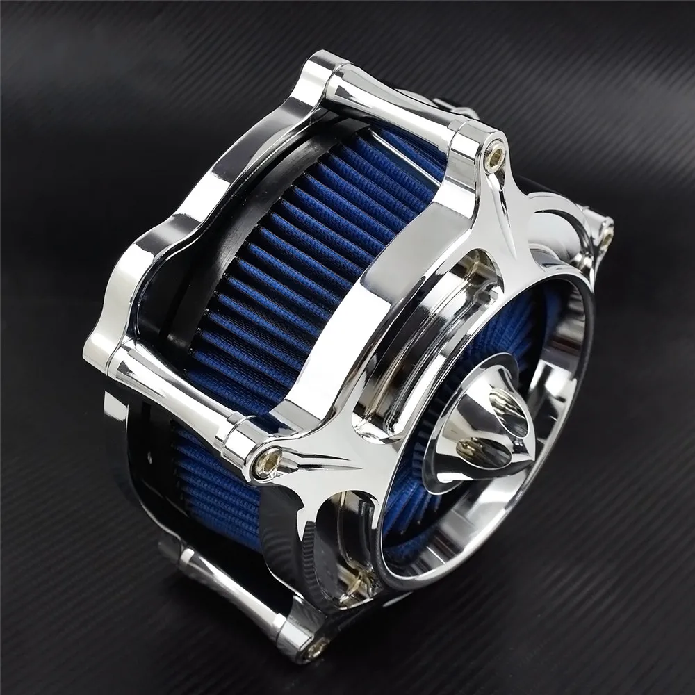 Motorcycle Air Cleaner Chrome Filter For Harley Sportster XL883 Touring Road Glide Street Glide Electra Glide Dyna FXDLS Softail