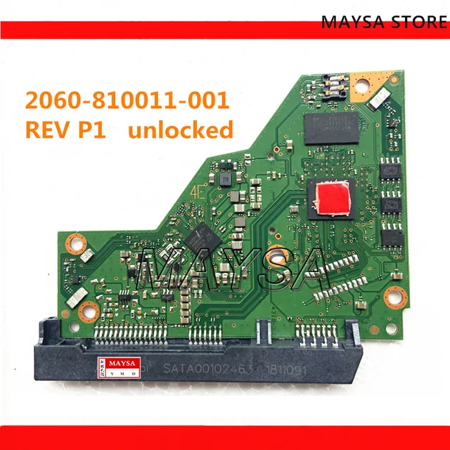2060- 810011   2060- 810011 -001 Odblokowana płytka logiczna do decrypcji obwodów PCB bez blokady do dysku twardego Western Digital