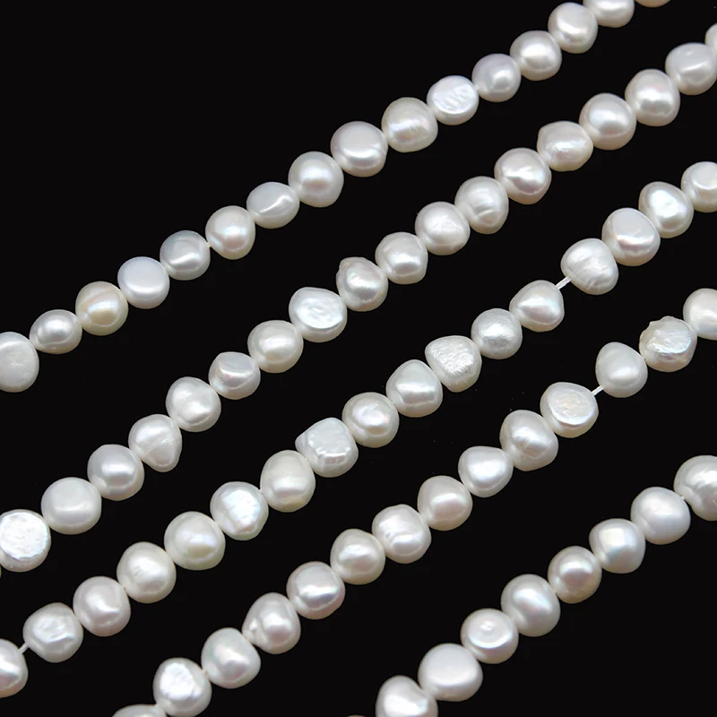 100% Natural White Freshwater Baroque Pearls Beads  Irregular Pearl Beads For Jewelry Making DIY Earrings Bracelet Necklace