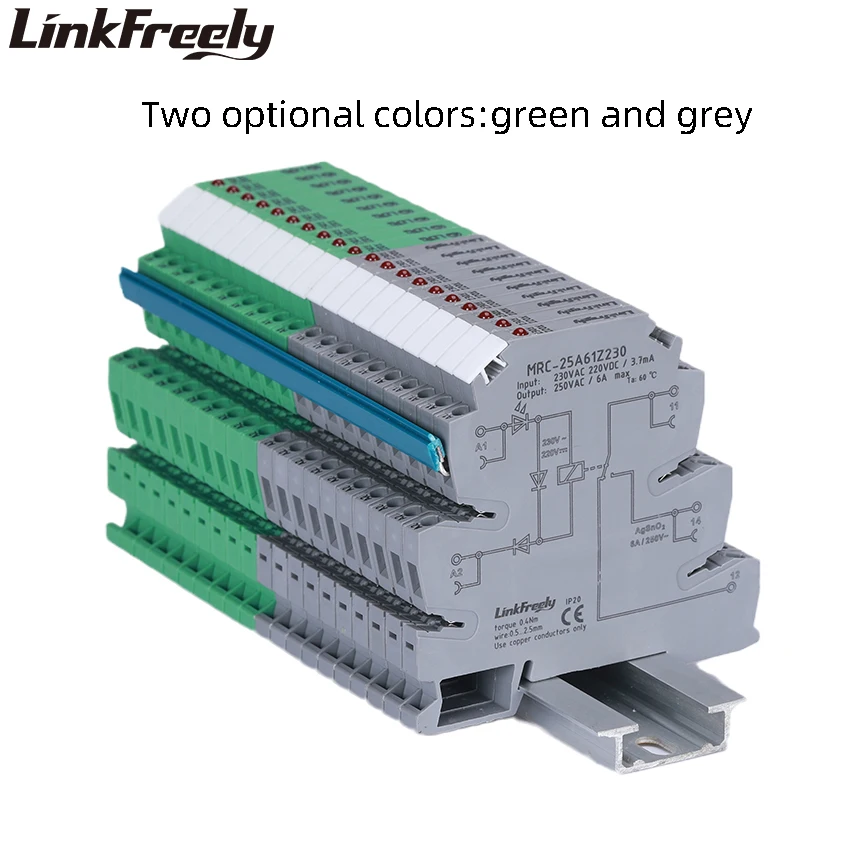 Imagem -04 - Módulo de Placa de Relé 10 Peças Mini Bobina de Contato Eletromagnética Inteligente Din Vac v dc em 6a e Vac dc Ouposição