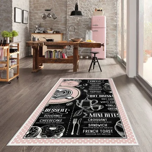 West Home Digital Printed Washable Non-Slip Base Kitchen Rug