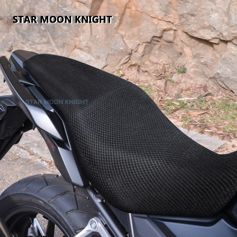 Motorcycle Accessories Anti-Slip 3D Mesh Fabric Seat Cover Breathable Waterproof Cushion For Honda CB500X CB500 X CB 500 X