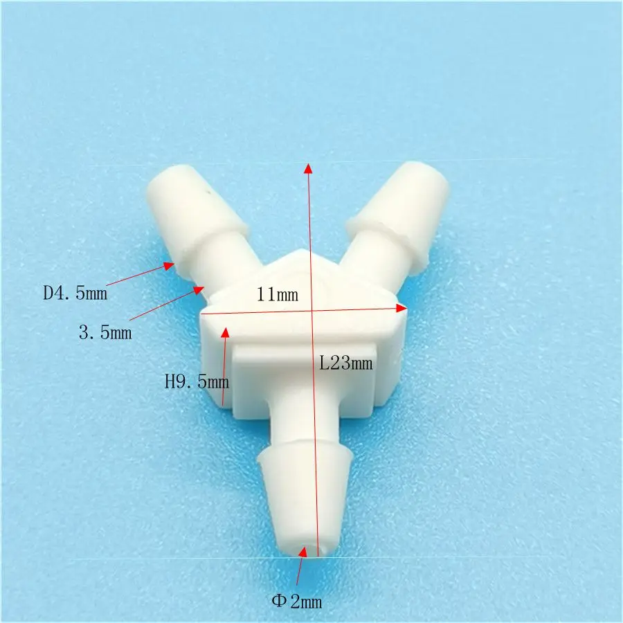 2 pçs náilon y-junta de conexão de três vias para aviões rc peças aviões elétricos modelo de espuma acessórios